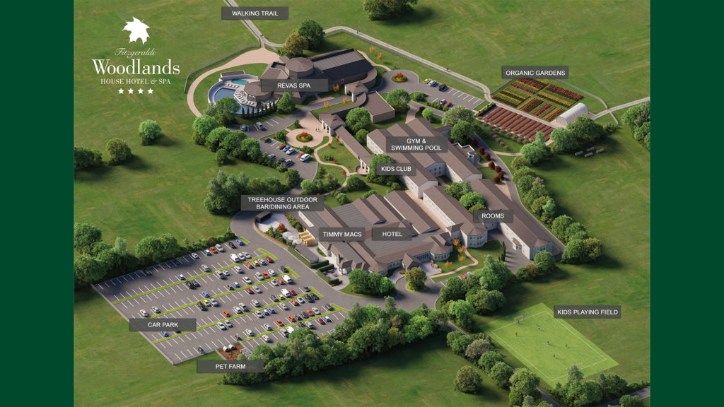 3D Map Fitzgeralds Woodlands House Hotel & Spa
